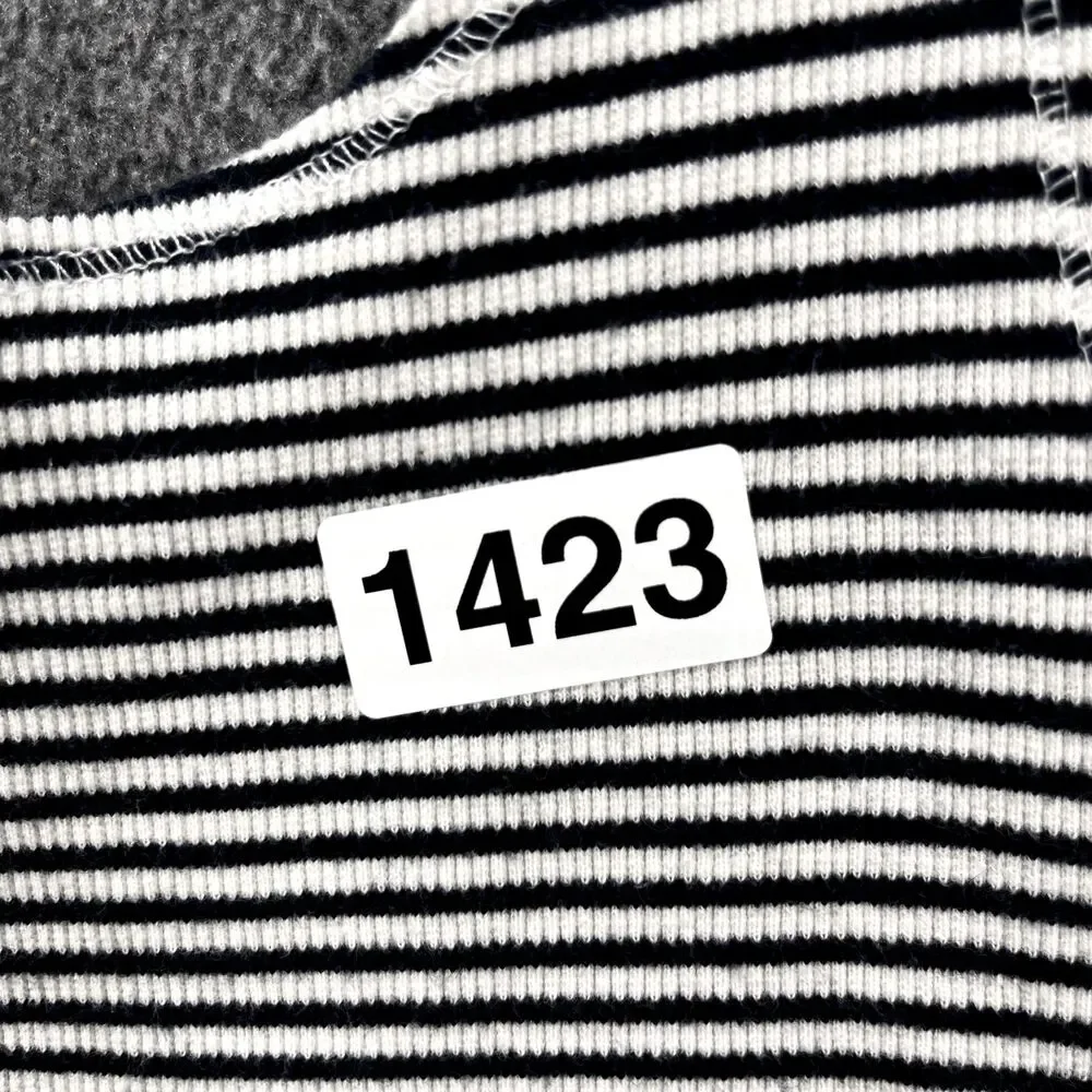 Zara Trafaluc Top Girls‎ Junior Medium Blue White Stripes Stretch Tank